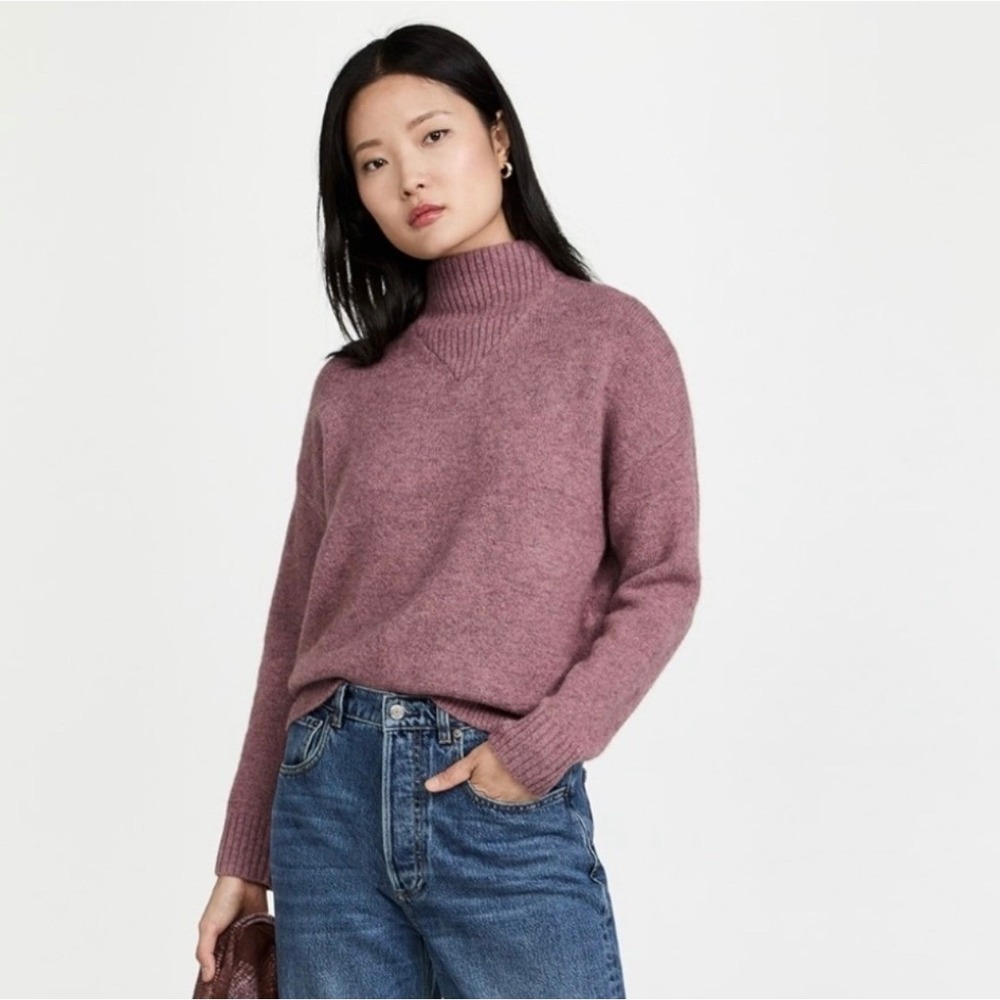 Madewell Womens XS Mock Neck Long Sleeve Knit Sweater Pullover Top